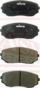 ASVA AKD-05104 - Brake Pad Set, disc brake www.autospares.lv