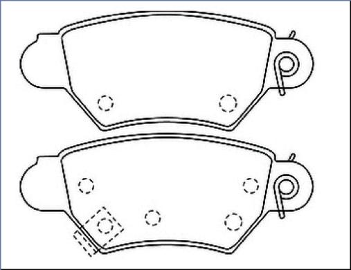 ASVA AKD-0162 - Тормозные колодки, дисковые, комплект www.autospares.lv