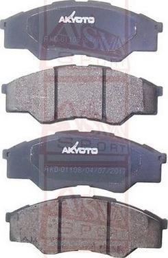 ASVA AKD-01108 - Bremžu uzliku kompl., Disku bremzes www.autospares.lv