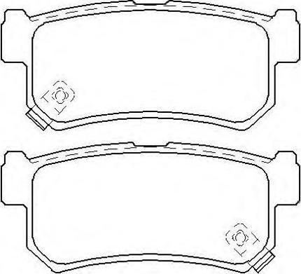 ASVA AKD-0826 - Тормозные колодки, дисковые, комплект www.autospares.lv