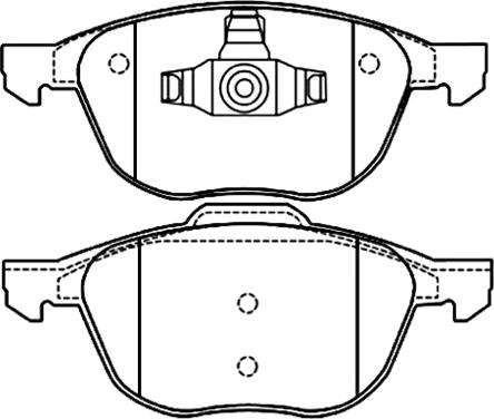 ASVA AKD-0365 - Тормозные колодки, дисковые, комплект www.autospares.lv