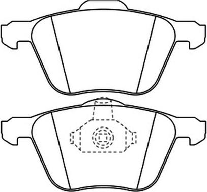 GMC 2326903 - Тормозные колодки, дисковые, комплект www.autospares.lv