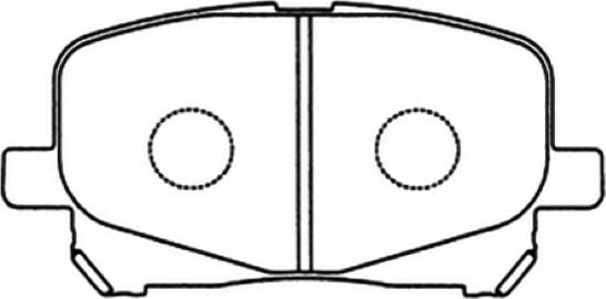 ASVA AKD-1448 - Brake Pad Set, disc brake www.autospares.lv