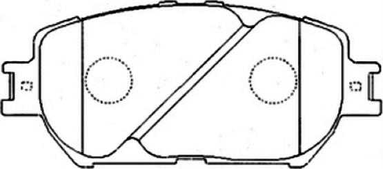 ASVA AKD-1479 - Brake Pad Set, disc brake www.autospares.lv