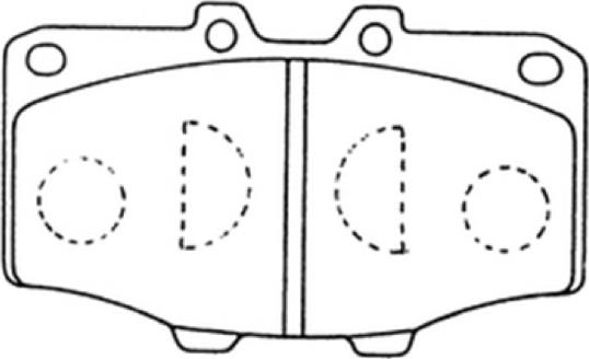 ASVA AKD-1002 - Brake Pad Set, disc brake www.autospares.lv