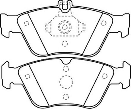 ASVA AKD-1031 - Bremžu uzliku kompl., Disku bremzes www.autospares.lv