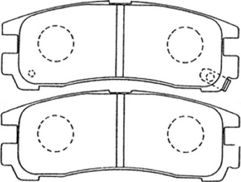 ASVA AKD-1078 - Brake Pad Set, disc brake www.autospares.lv