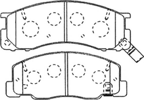 ASVA AKD-1199 - Bremžu uzliku kompl., Disku bremzes www.autospares.lv