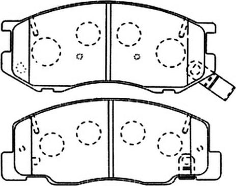 ASVA AKD-1198 - Bremžu uzliku kompl., Disku bremzes www.autospares.lv