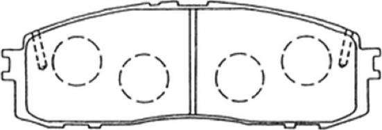 ASVA AKD-1147 - Brake Pad Set, disc brake www.autospares.lv