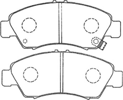 ASVA AKD-1159 - Bremžu uzliku kompl., Disku bremzes autospares.lv