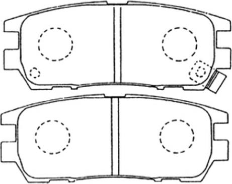 ASVA AKD-1152 - Тормозные колодки, дисковые, комплект www.autospares.lv