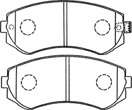 ASVA AKD-1104 - Bremžu uzliku kompl., Disku bremzes www.autospares.lv