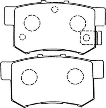 ASVA AKD-1119 - Bremžu uzliku kompl., Disku bremzes www.autospares.lv