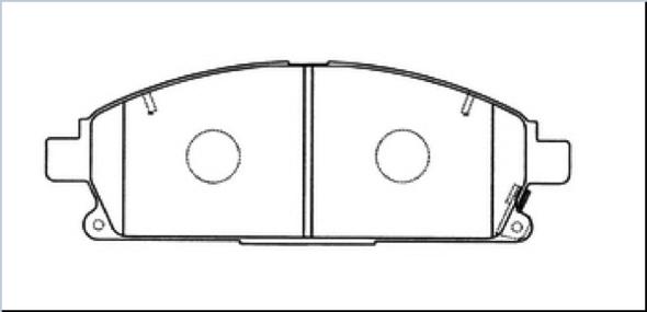 ASVA AKD-1189 - Brake Pad Set, disc brake www.autospares.lv