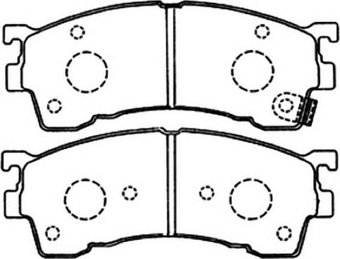 ASVA AKD-1188 - Brake Pad Set, disc brake www.autospares.lv