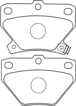 ASVA AKD-1134 - Bremžu uzliku kompl., Disku bremzes www.autospares.lv