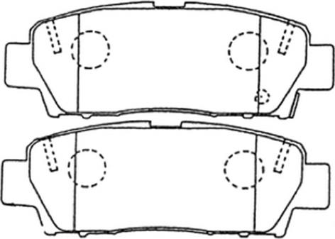 ASVA AKD-1171 - Тормозные колодки, дисковые, комплект www.autospares.lv