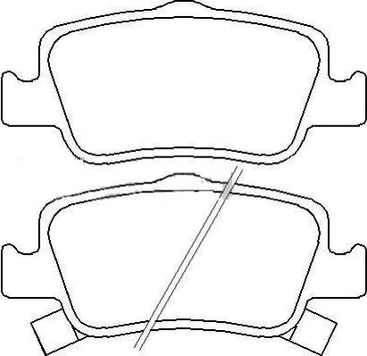 ASVA AKD-1835 - Brake Pad Set, disc brake www.autospares.lv