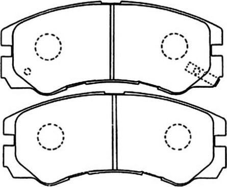 VAICO V40-8036-1 - Bremžu uzliku kompl., Disku bremzes www.autospares.lv