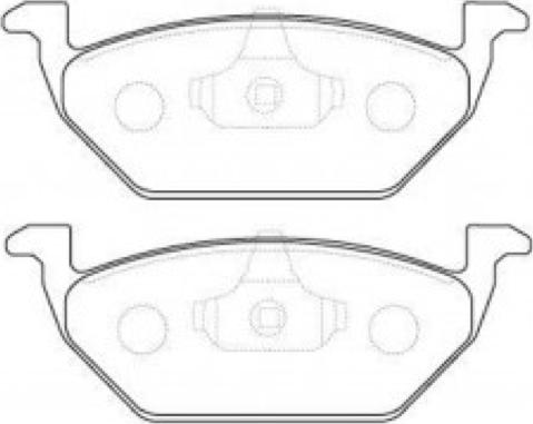 ASVA AKD-1304 - Тормозные колодки, дисковые, комплект www.autospares.lv