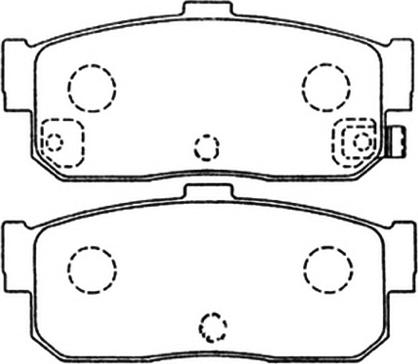 BOSCH BP593 - Тормозные колодки, дисковые, комплект www.autospares.lv