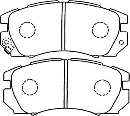 ASVA AKD-1335 - Bremžu uzliku kompl., Disku bremzes www.autospares.lv