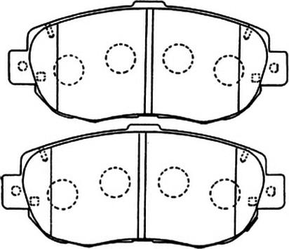 ASVA AKD-1324 - Bremžu uzliku kompl., Disku bremzes www.autospares.lv