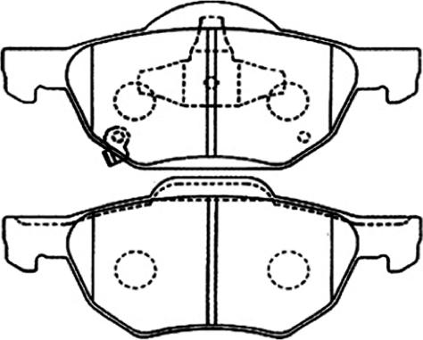 ASVA AKD-1293 - Bremžu uzliku kompl., Disku bremzes www.autospares.lv