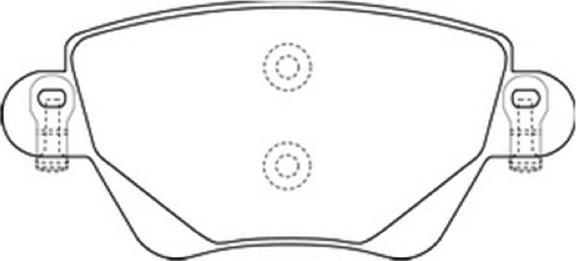 ASVA AKD-1249 - Brake Pad Set, disc brake www.autospares.lv