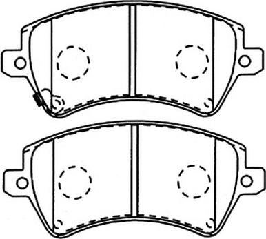 Triscan 28BK253 - Bremžu uzliku kompl., Disku bremzes www.autospares.lv