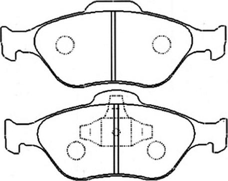 ASVA AKD-1247 - Brake Pad Set, disc brake www.autospares.lv