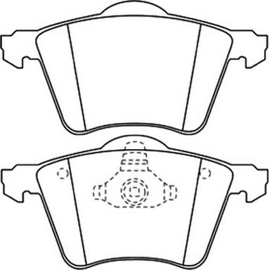 Valeo 671801 - Тормозные колодки, дисковые, комплект www.autospares.lv