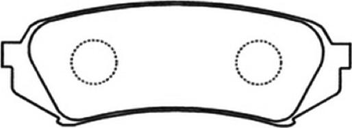 ASVA AKD-1207 - Brake Pad Set, disc brake www.autospares.lv