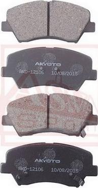 ASVA AKD-12106 - Bremžu uzliku kompl., Disku bremzes www.autospares.lv