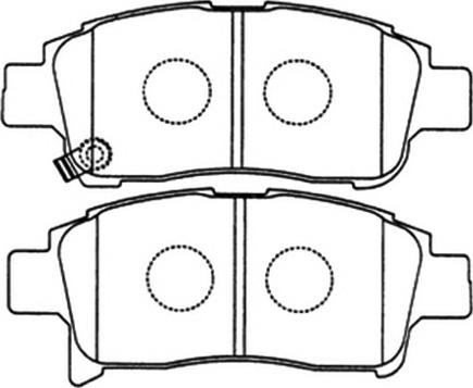 ASVA AKD-1211 - Тормозные колодки, дисковые, комплект www.autospares.lv