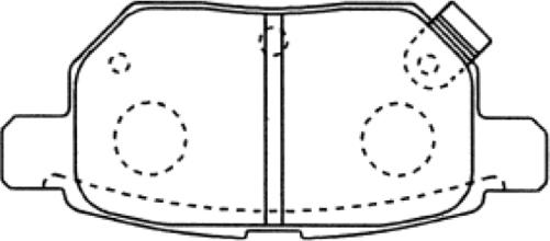 ASVA AKD-12130 - Brake Pad Set, disc brake www.autospares.lv