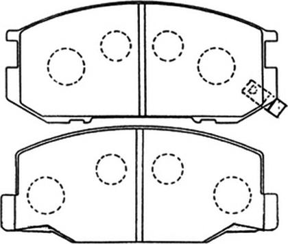 ASVA AKD-1217 - Brake Pad Set, disc brake www.autospares.lv