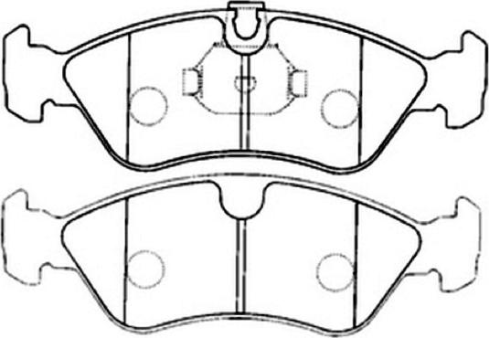 ASVA AKD-1234 - Bremžu uzliku kompl., Disku bremzes www.autospares.lv