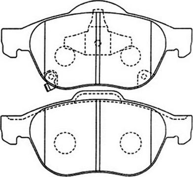 ASVA AKD-1236 - Bremžu uzliku kompl., Disku bremzes autospares.lv