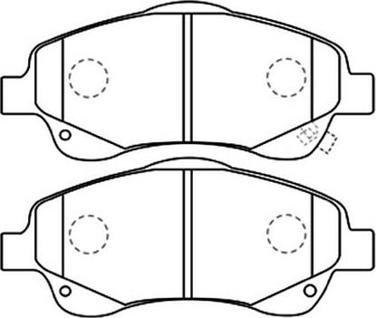 ASVA AKD-1233 - Bremžu uzliku kompl., Disku bremzes www.autospares.lv