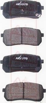 ASVA AKD-12208 - Bremžu uzliku kompl., Disku bremzes www.autospares.lv