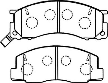 ASVA AKD-1273 - Bremžu uzliku kompl., Disku bremzes www.autospares.lv