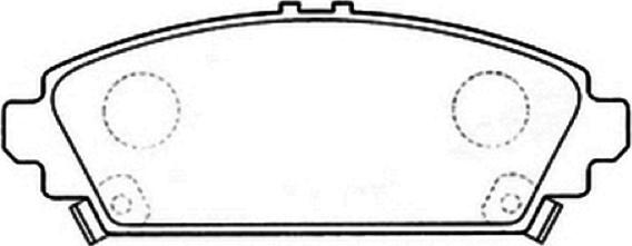 ASVA AKD-8526 - Brake Pad Set, disc brake www.autospares.lv