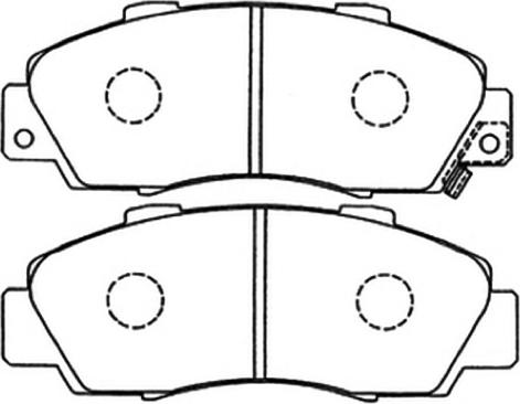 ASVA AKD-8254 - Bremžu uzliku kompl., Disku bremzes autospares.lv