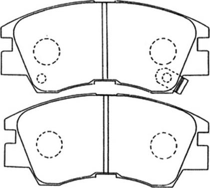 ASVA AKD-3172 - Тормозные колодки, дисковые, комплект www.autospares.lv