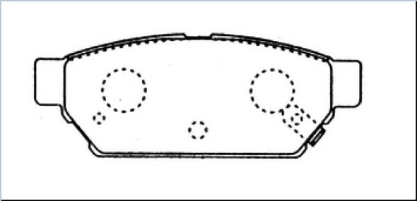 ASVA AKD-3314 - Brake Pad Set, disc brake www.autospares.lv