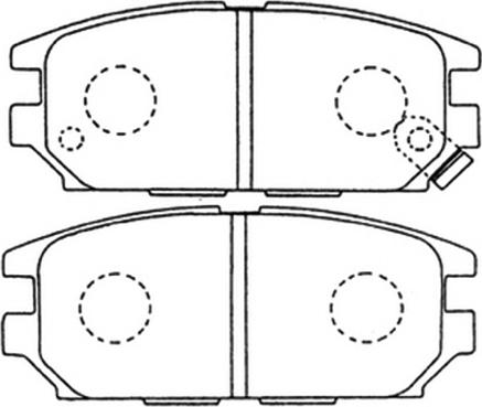 ASVA AKD-3272 - Brake Pad Set, disc brake www.autospares.lv