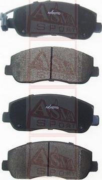 ASVA AKD-24104 - Bremžu uzliku kompl., Disku bremzes www.autospares.lv