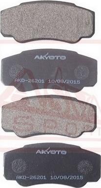 ASVA AKD-26201 - Bremžu uzliku kompl., Disku bremzes www.autospares.lv